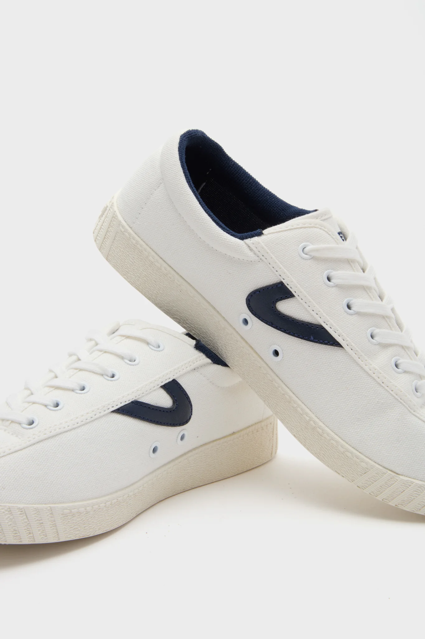 Women's Navy Nylite Canvas Sneakers - Image 7