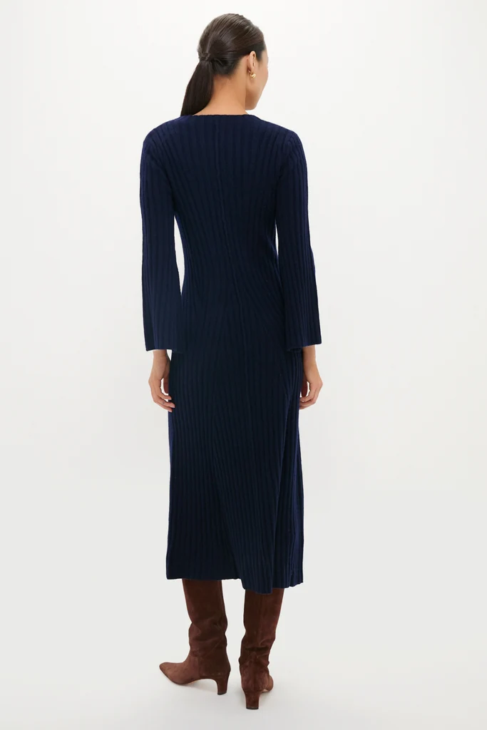 Navy Althea Sweater Dress - Image 4