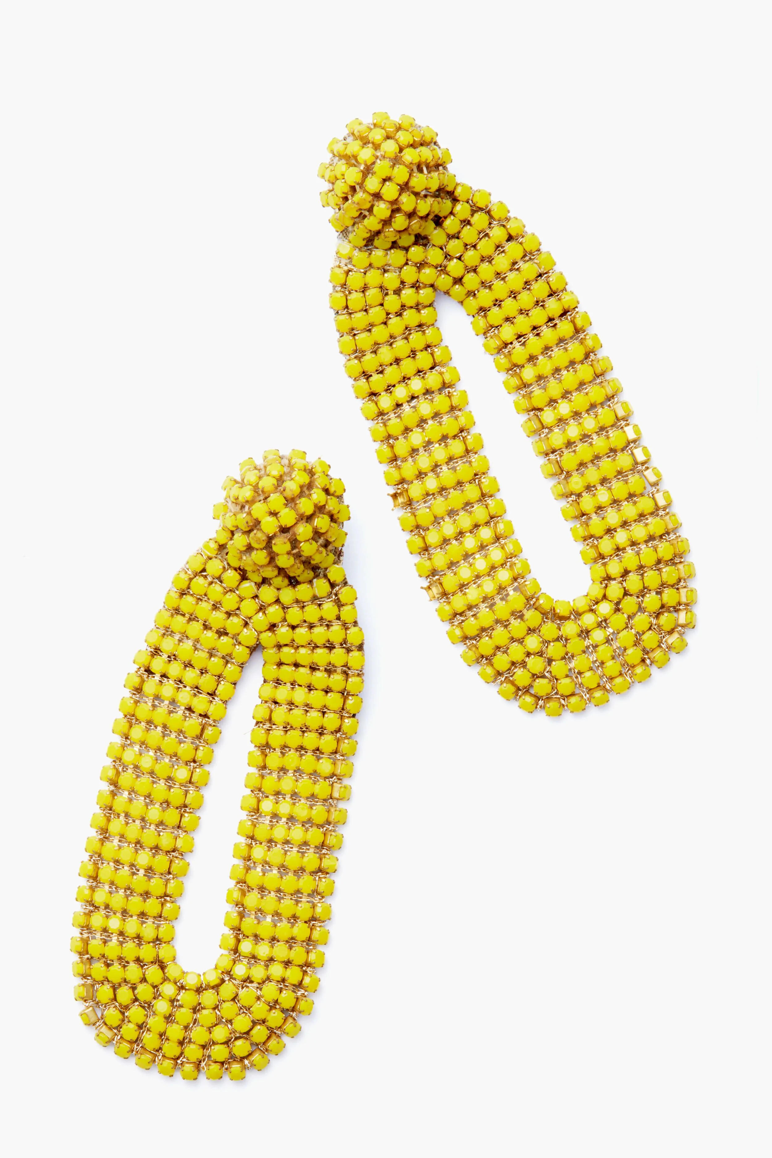 Yellow Bianca Earrings - Image 4