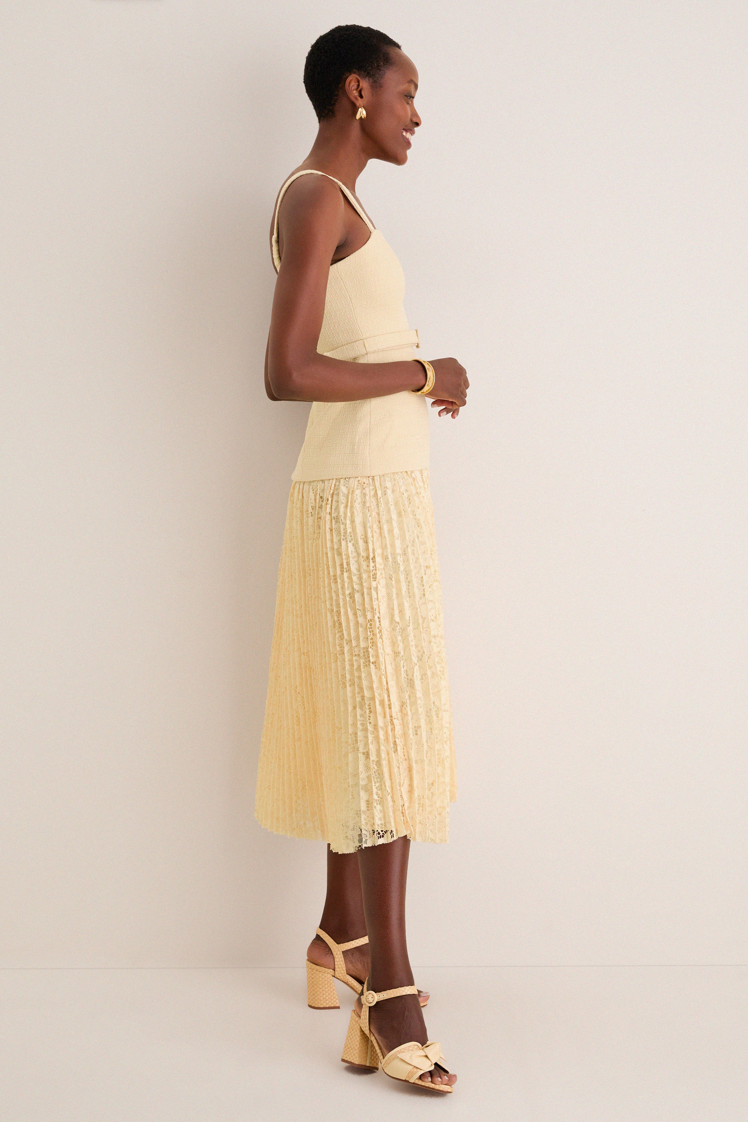 Yellow Caitlin Midi Dress - Image 3