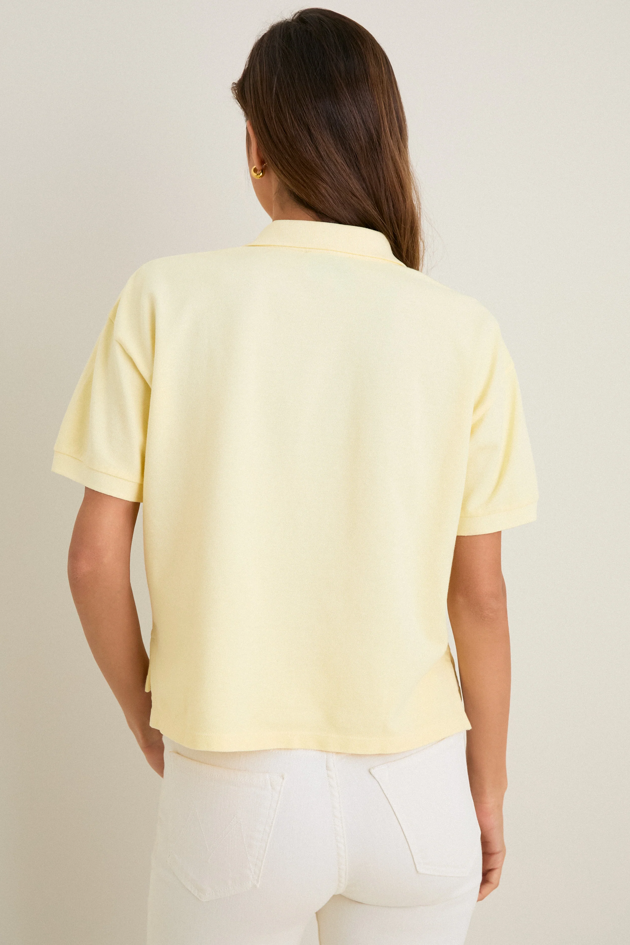 Yellow Pique Holmes Boyfriend Polo - Image 4